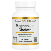 California Gold Nutrition, Quelato de magnesio con calcio, 90 comprimidos