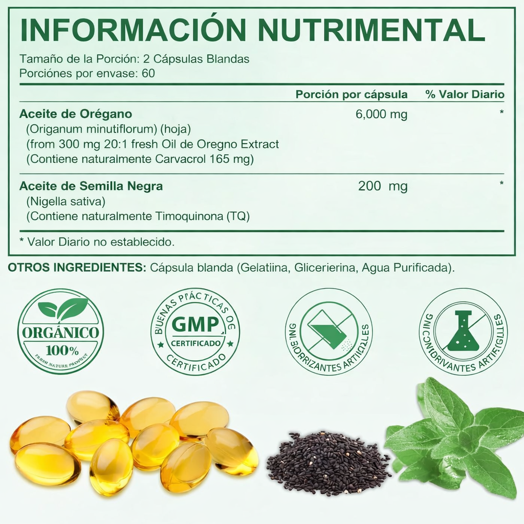 Orégano y Comino Negro Concentrado